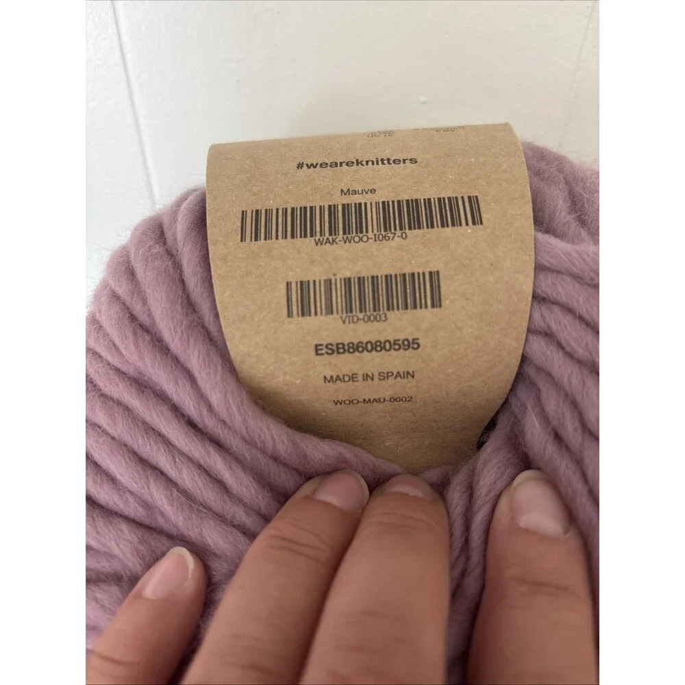 We Are Knitters Yarn - The Wool - Mauve - 100% Wool chunky yarn ball NEW - Picture 4 of 8